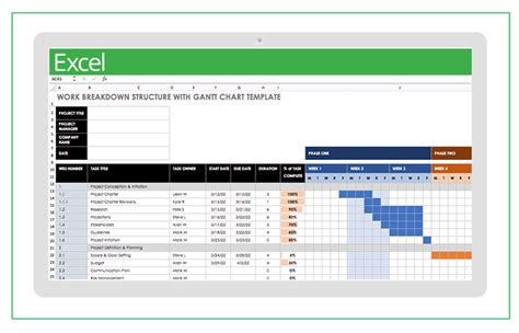 Free Work Breakdown Structure Templates | Smartsheet