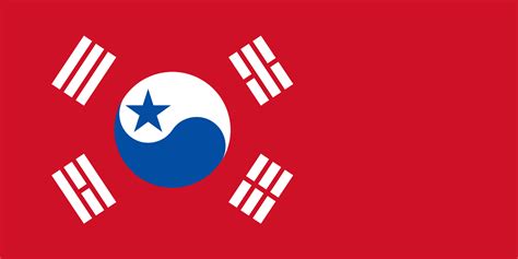 My flag concept for a unified Korea : r/vexillology