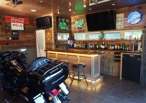 Basement Man Cave Rustic Bar Ideas - madathos