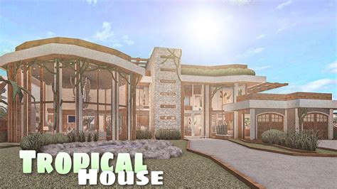 Bloxburg: Mansion Tropical House || House Build - YouTube