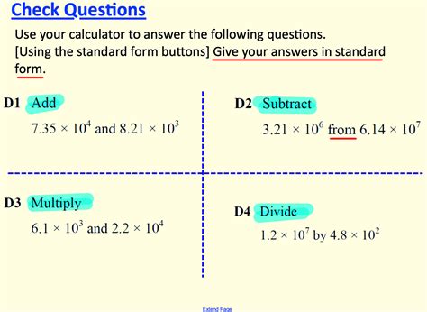 Standard Form: Using a Calculator | Teaching Resources