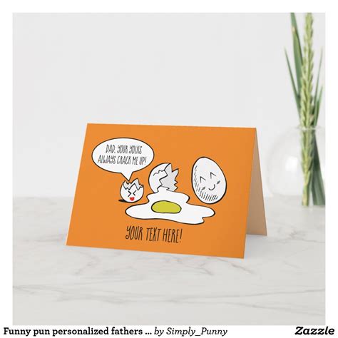 Funny pun personalized fathers day/ birthday card | Zazzle | Funny dad birthday cards, Birthday ...
