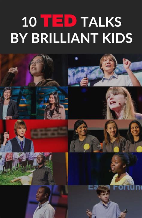 10 TED Talks By Brilliant Kids | Ted talks for kids, Ted talks, Best ted talks