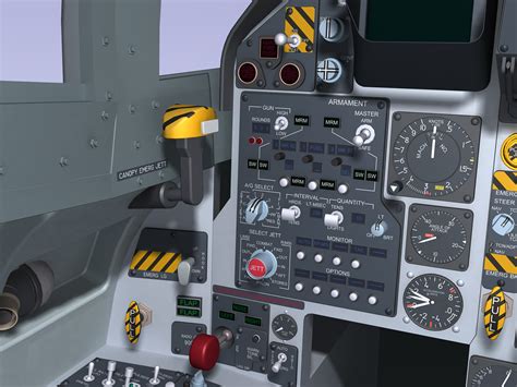 3d model f-15c cockpit