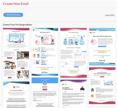 Free Email Newsletter Templates For Gmail You'll Have Six Layout Options, Each With An Inverted ...