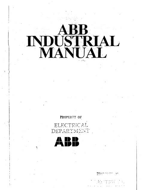 ABB Industrial Manual