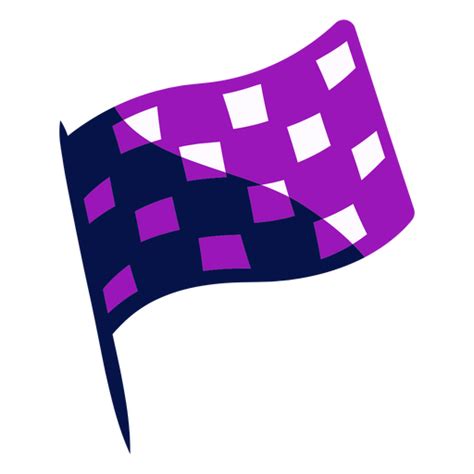 Purple And Black Checkered Flag PNG & SVG Design For T-Shirts