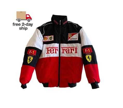 Nascar Jacket Ferrari Marlboro Vintage Racing Jacket 90s Ferrari Jacket ...