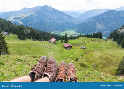 Hiking in Bavaria stock image. Image of tourist, bavaria - 44029787