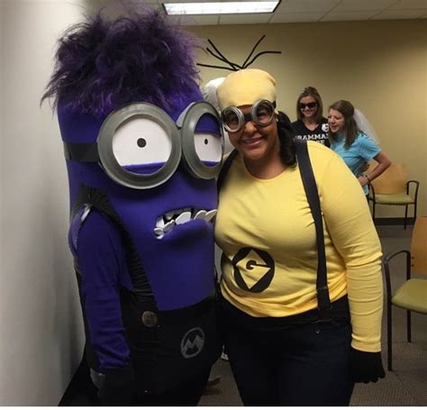 DIY Purple Minion Costume. Took foam sheets and then covered the foam ...