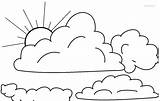 Coloring Pages  Printable Cloud sketch template
