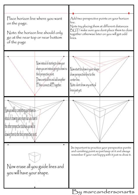 Three point perspective tutorial by Marc-Anderson on deviantART | Three point perspective, Point ...