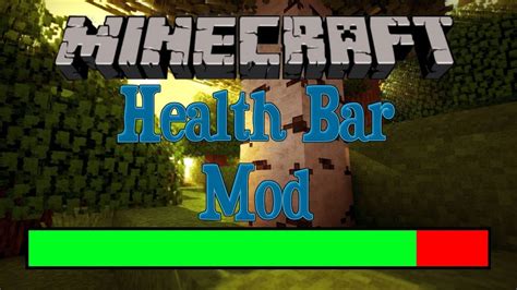 Minecraft 1.4.5 Mod - The Health Bar Mod by Vazkii - YouTube