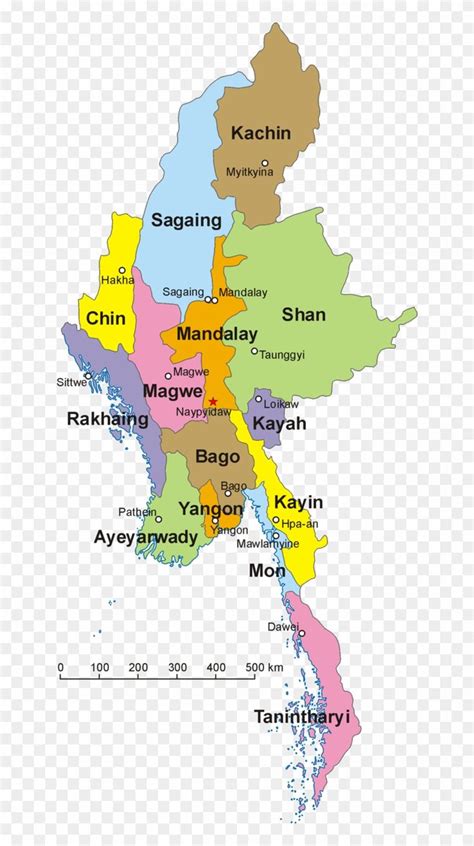 Burma - Myanmar Map Png, Transparent Png(640x1420) - PngFind in 2022 | Myanmar flag, Naypyidaw ...