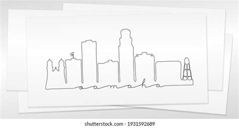 Omaha Skyline Outline Photos, Images & Pictures | Shutterstock