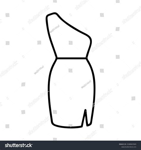 Black White Dress Clipart Stock Vector (Royalty Free) 2188947845 ...