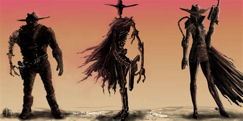 Sci-fi Cowboy Concept Sketches by trevorcorbin on DeviantArt