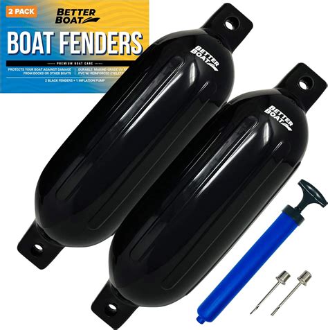 Buy 2 Pack Boat Fenders for Docking Boat Bumpers for Docking with Pump Boat Accessories Boat ...