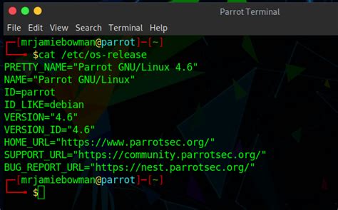 Get the Version of Parrot OS | Jamie Bowman