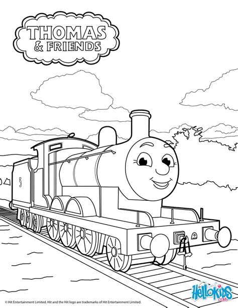 James - thomas & friends coloring pages - Hellokids.com