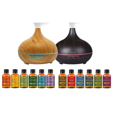 7-Pack: Ultrasonic Essential Oil Diffuser With Essential Oils