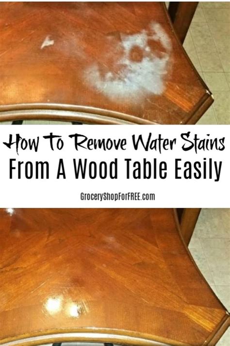 How To Remove Water Stains From A Wood Table | Remove water stains ...