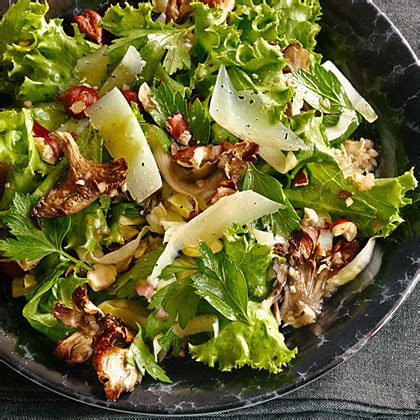 Roasted Mushroom Salad with Hazelnuts