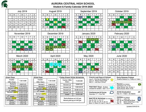 Aurora High School Calendar 2023 - Schoolcalendars.net