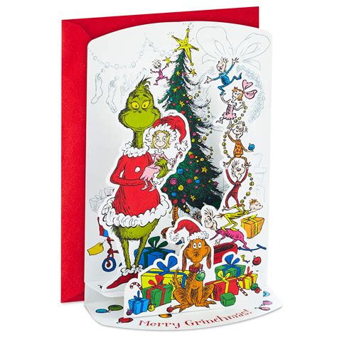 Buy Hallmark Grinch Boxed Christmas Cards, Merry Grinchmas Paper Craft (8 Displayable Pop Up ...