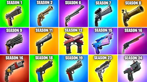 Evolution of All Fortnite Pistols (Chapter 1 Season 1 - Chapter 4 ...