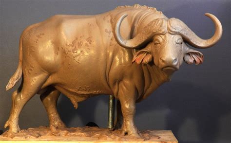 Cape Buffalo 1 | Animal sculptures, Sculpture clay, Sculpture