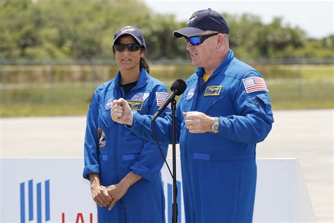 NASA astronauts arrive for Boeing's first human spaceflight