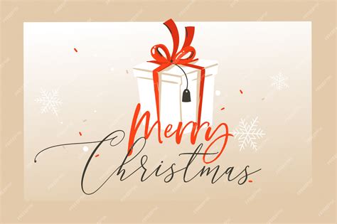 Premium Vector | Merry christmas greetings