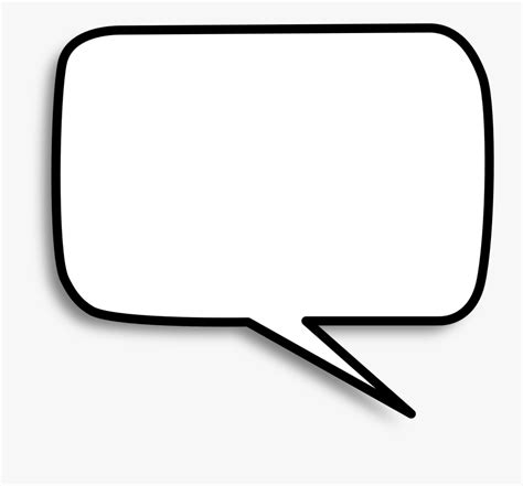 Talk Bubble Png - Square Speech Bubble White is a free transparent background clipart image ...