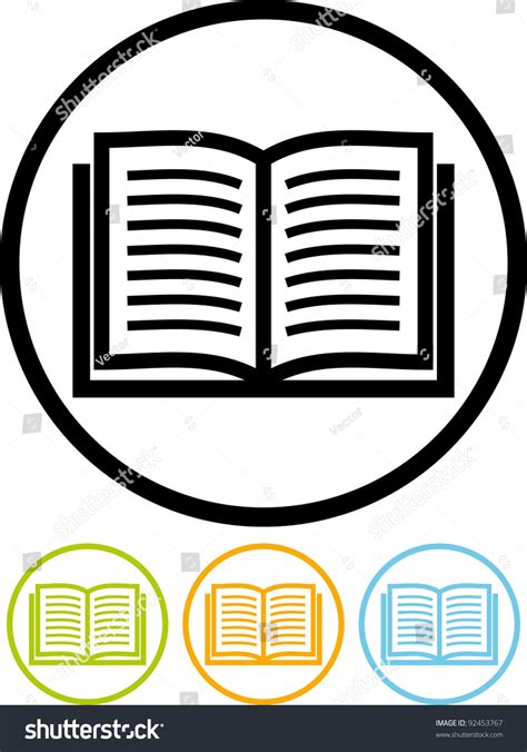 Open Book - Vector Icon - 92453767 : Shutterstock