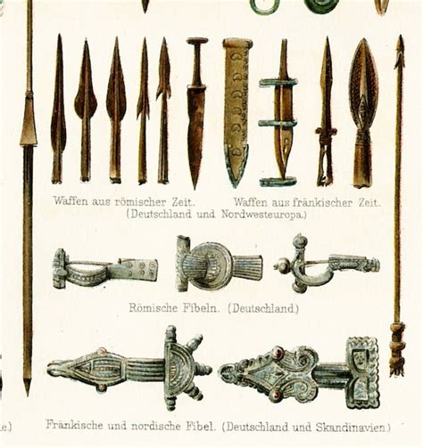 Metal age print set bronze age iron age by EleanorsVintage