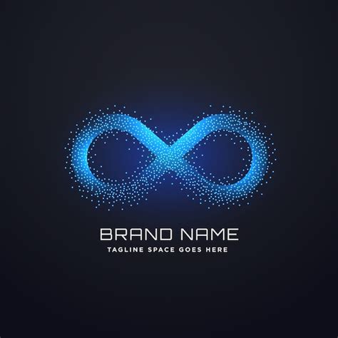 Futuristic infinity logo concept design vector | Premium Vector