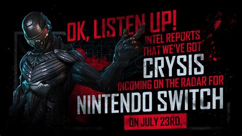 Crysis Remastered won't be delayed on Switch, still due out on July 23