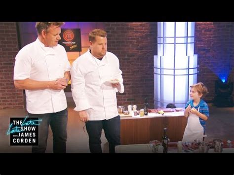 Gordon Ramsay James Corden Master Chef Junior Junior Video | PS Food