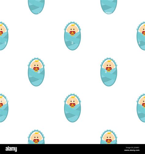 Newborn baby pattern flat Stock Vector Image & Art - Alamy