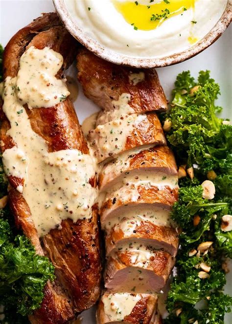 Pork Tenderloin with Creamy Mustard Sauce | Recipe | Pork fillet recipes, Pork recipes, Pork ...