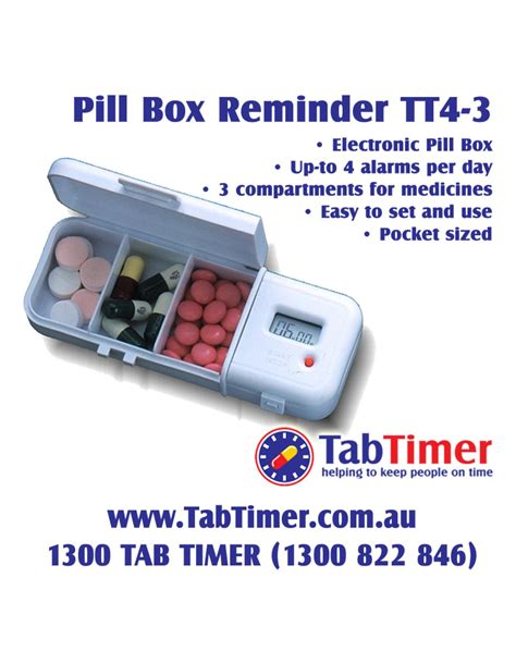 Discover Pill Box Reminder $34.00 | Medication Reminders & Alarms ...