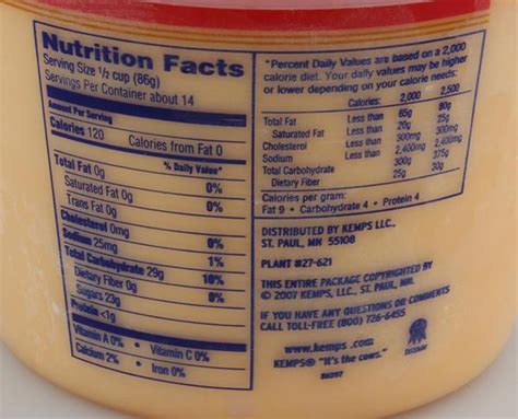 Orange Sherbet Ice Cream Nutrition Facts - Nutrition Ftempo