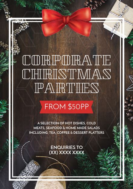 Corporate Christmas Parties Promotion Templates - Easil