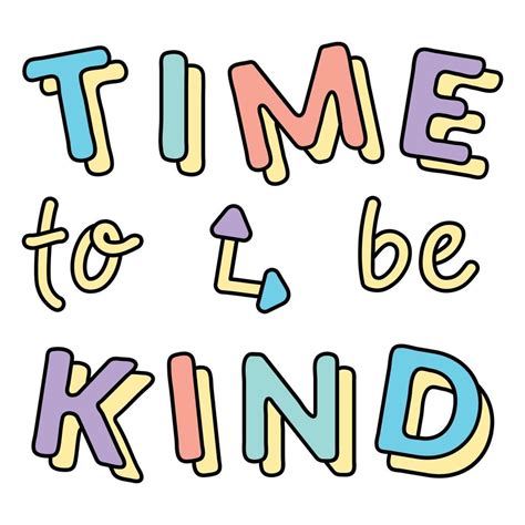 Time To Be Kind Badge 20318643 Vector Art at Vecteezy