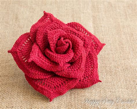 Free Printable Crochet Rose Pattern