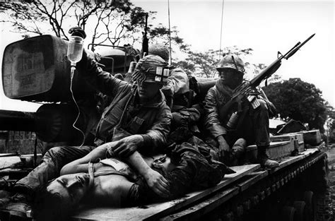 Don McCullin speaks about the 50th anniversary of his photos from the Battle of Hue during the ...