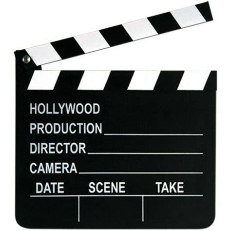 7x8 Hollywood Movie Clap Board Prop Action Director Camera Scene Take ...