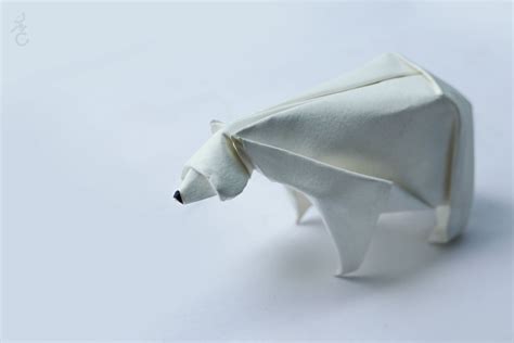 Polar Bear | Book origami, Origami art, Polar bear