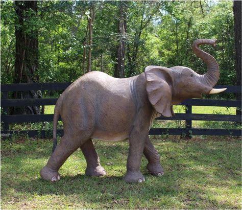 Life Size Baby Elephant Statue Sculpture Jungle Book Dumbo Pachyderm w ...